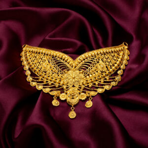 Premium 24K Gold Plated Butterfly Bridal Choker