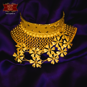 Premium Gold Plated Floral Gala Bandh Choker