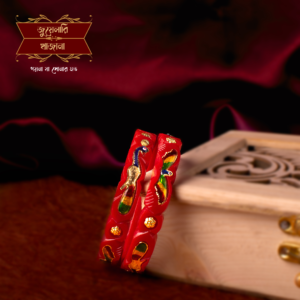 Premium Gold Plated Peacock Butterfly Pola Pair