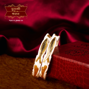 Stylish Gold Plated Fish Butterfly Conch Shakha Pair