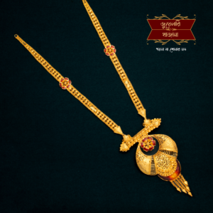 Premium Gold Plated Minakari Gold Design Sitahar with Earrings