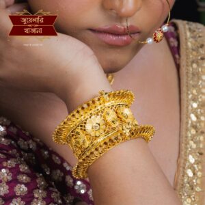 Premium Gold Plated Floral Kharu with khilan