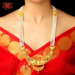 Premium Gold Plated Semi Cultured Pearl Sitahar