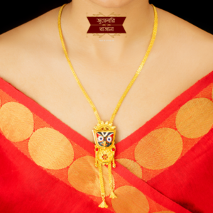 Stylish Gold Plated Minakri Jagannath Fury Tie Chain