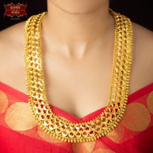 Premium Gold Plated ChandBali U-har with Earrings