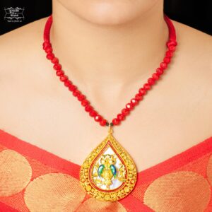 Aesthetic Gold Plated Owl in Teardrop Pendant with Earrings