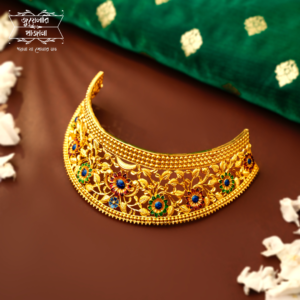 Unique Gold Plated Minakari Bagicha Cuff Choker