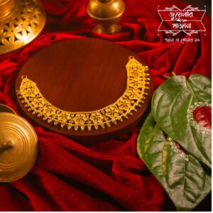 Stylish Gold Plated Purba necklace