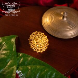 Stylish Gold Plated Nakshi Umbrella Finger Ring
