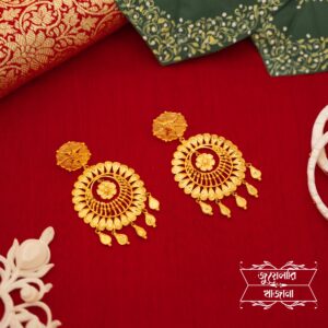 Premium Gold Plated Subho Drishti Kaanbali Earrings