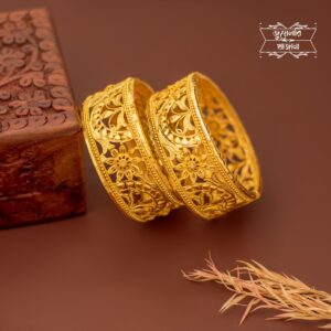 Premium Gold Plated Prabhati Chur Pair