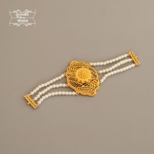 Premium Gold Plated Charulata Pearl Mantasha