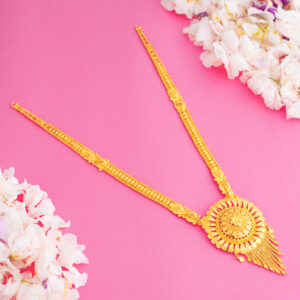 Marvelous Gold Plated Ambika Sitahar with Earrings