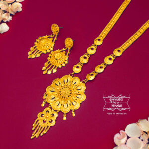 Premium Gold Plated Purna Sitahar with Earrings